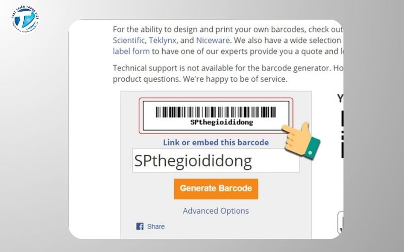 Hướng dẫn tạo mã barcode miễn phí bằng công cụ BarcodesInc bước 3